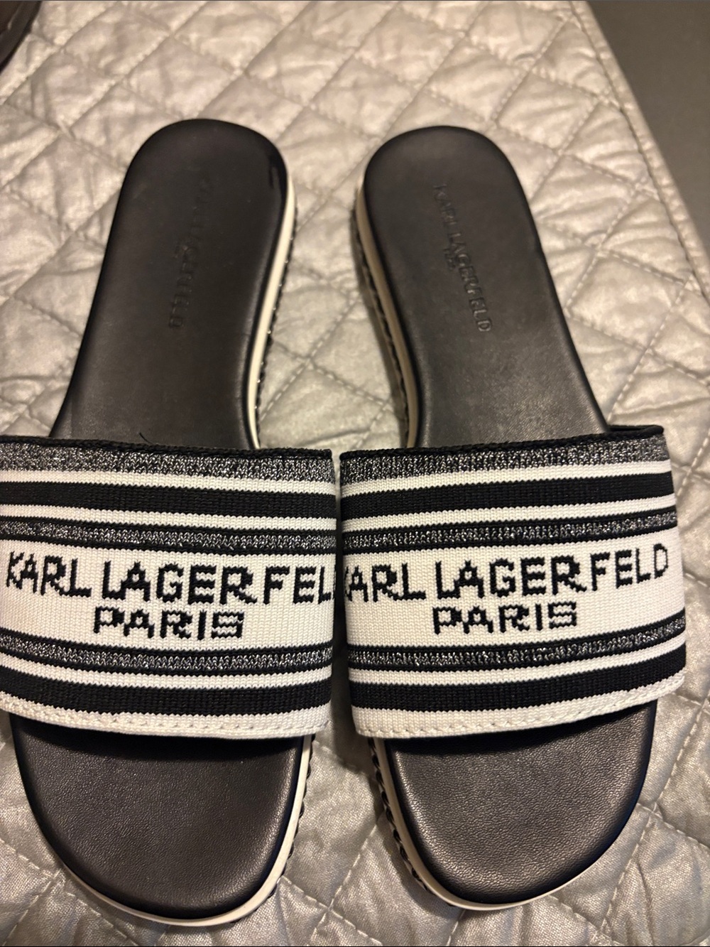 Karl Lagerfeld Paris Bijou Women's Embellished Sandals